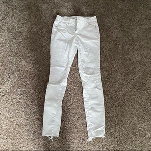 white ripped jeans